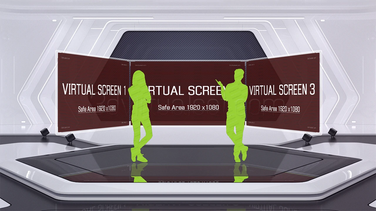 Virtual Set 132 For vMix 1.Wide 4-
